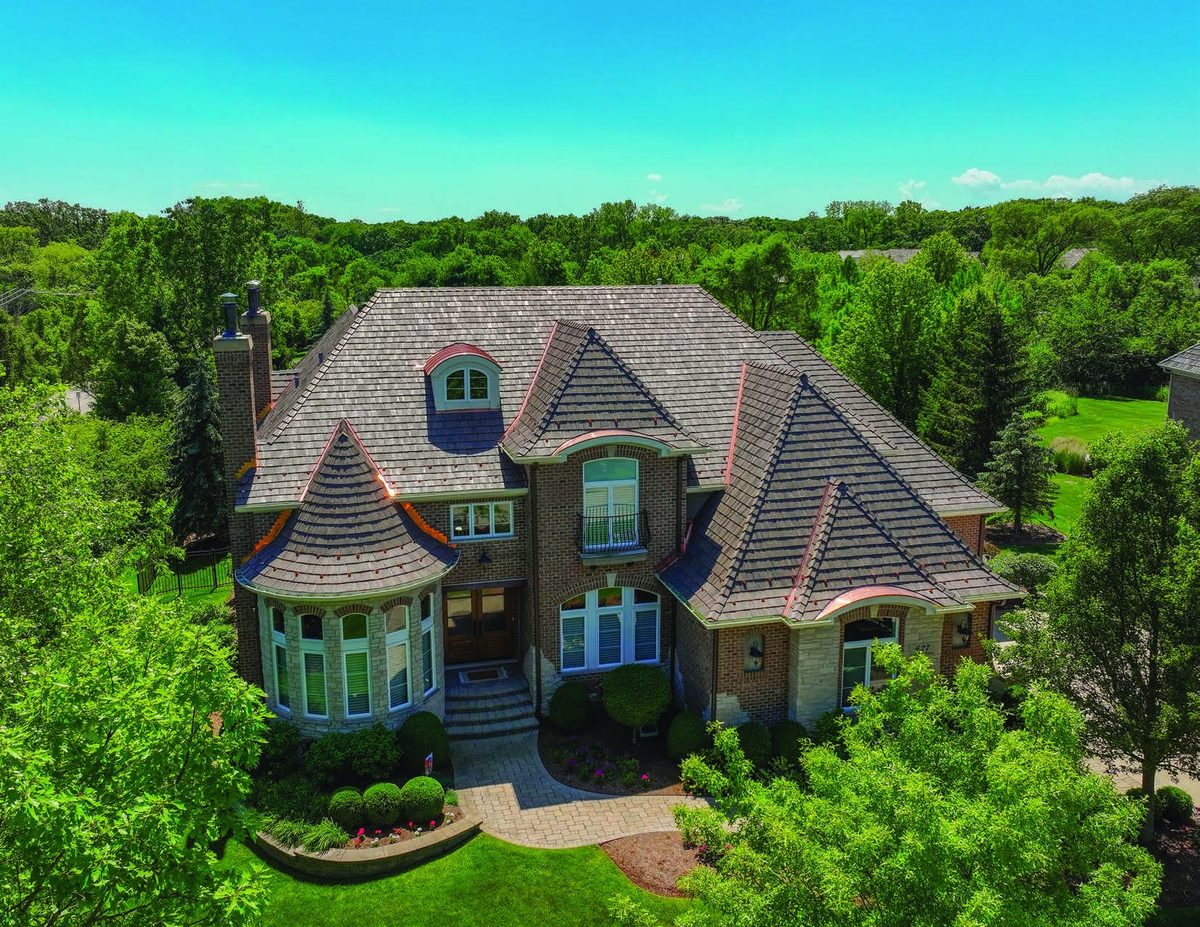 Home with a Brava composite cedar shake roof