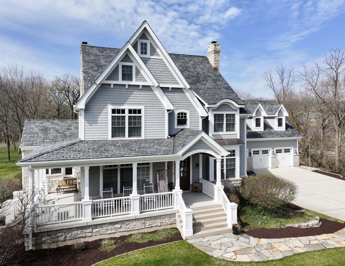 Home with a Brava Old World composite slate roof
