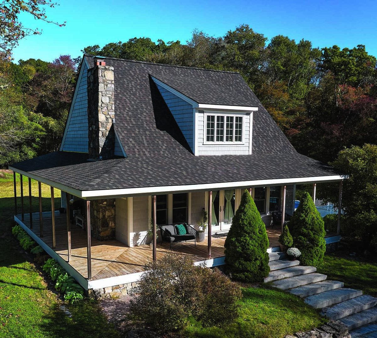 Home with a GAF architectural shingle roof