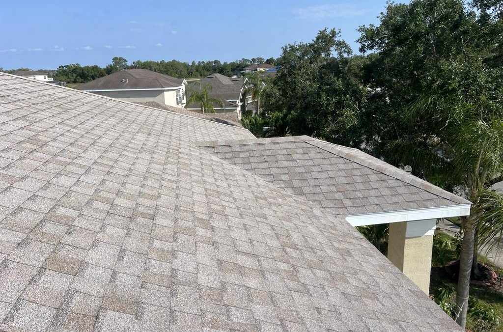 Atlas Cool Sand shingle roof installed by Providential Roofing in Bradenton, Florida