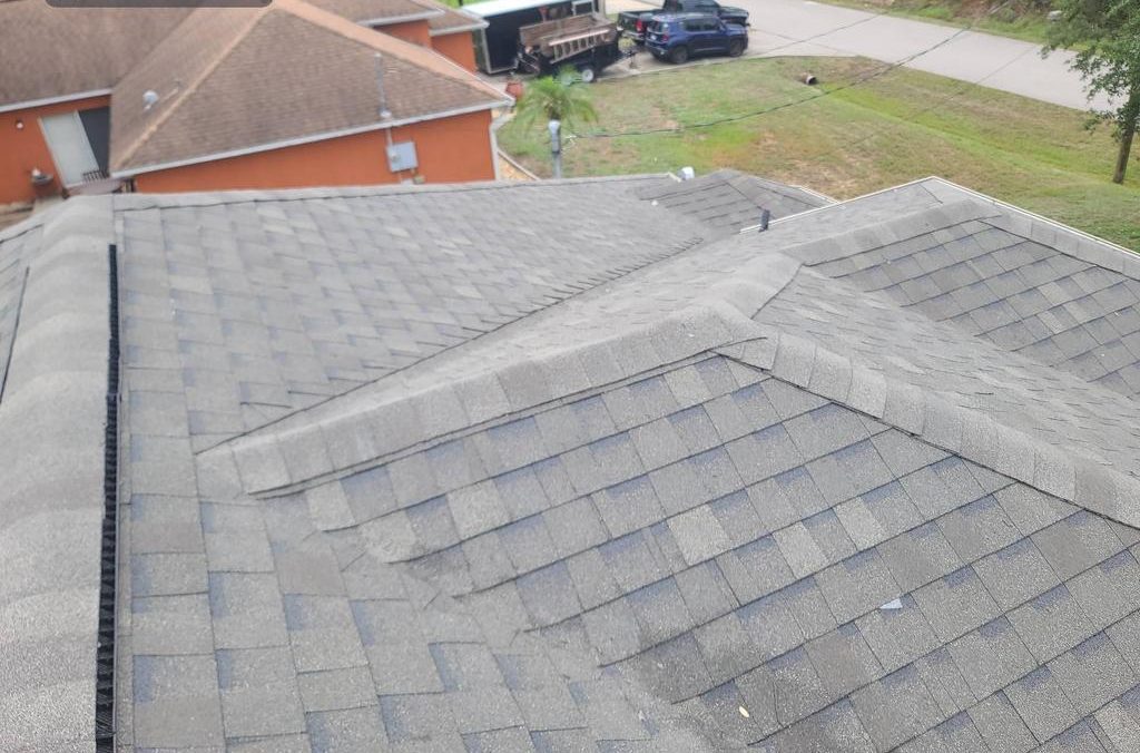 Pinnacle Weathered Wood shingle roof installed by Providential Roofing in North Port, Florida