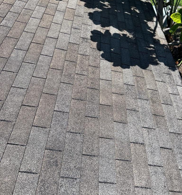 Atlas Pewter shingle roof installed by Providential Roofing in Palmetto, Florida