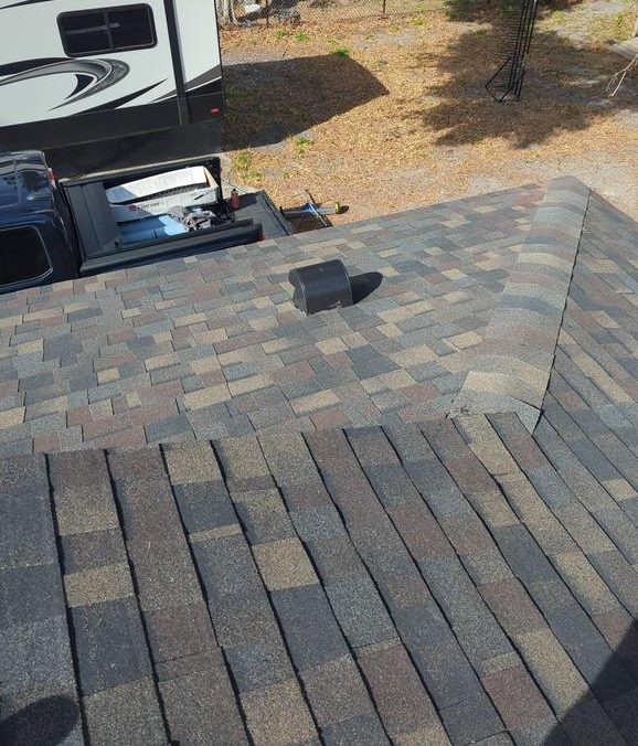 Duration Black Sable shingle roof installed by Providential Roofing in Palmetto, Florida