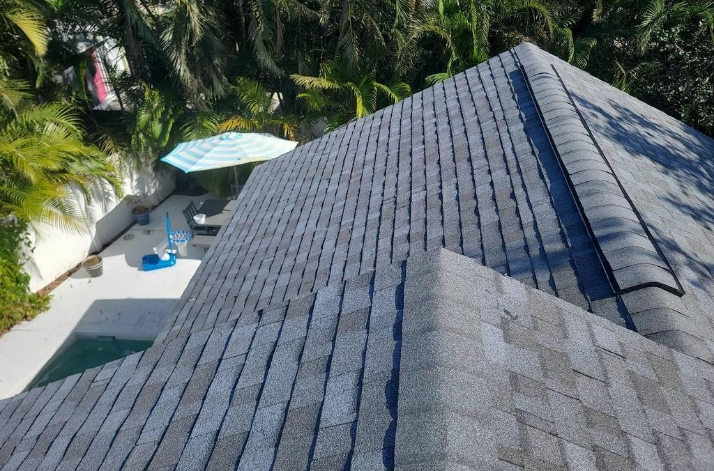 Duration Quarry Grey shingle roof installed by Providential Roofing in Sarasota, Florida
