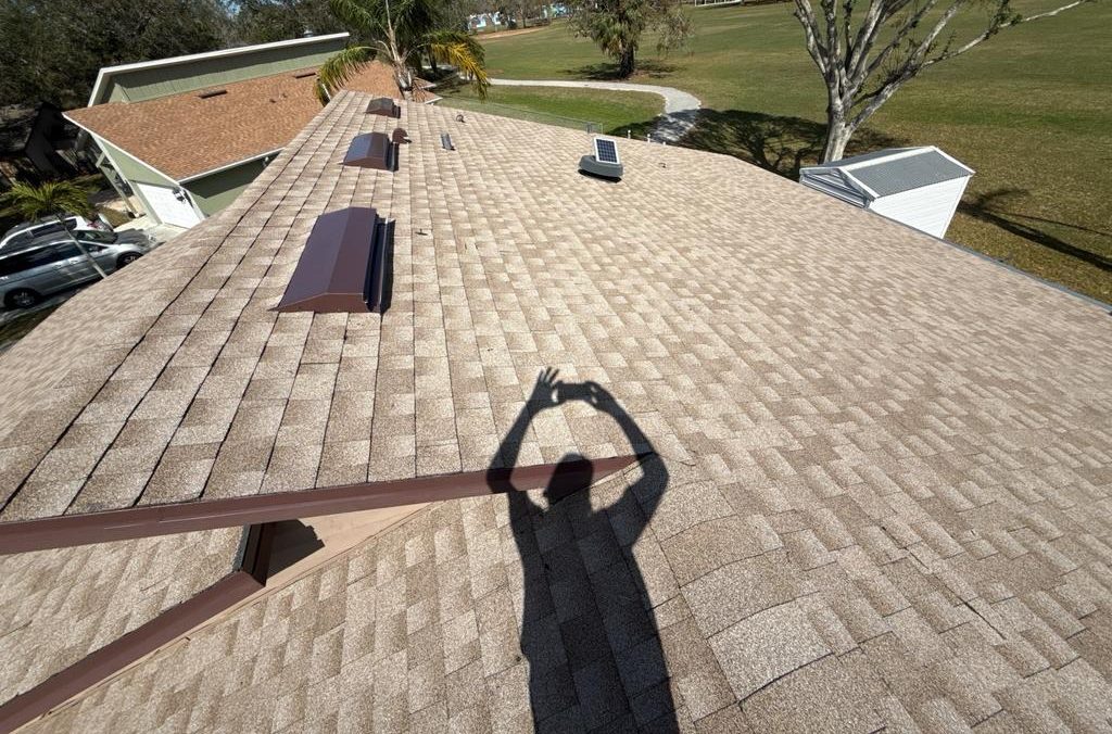 GAF Driftwood shingle roof installed by Providential Roofing in Sarasota, Florida