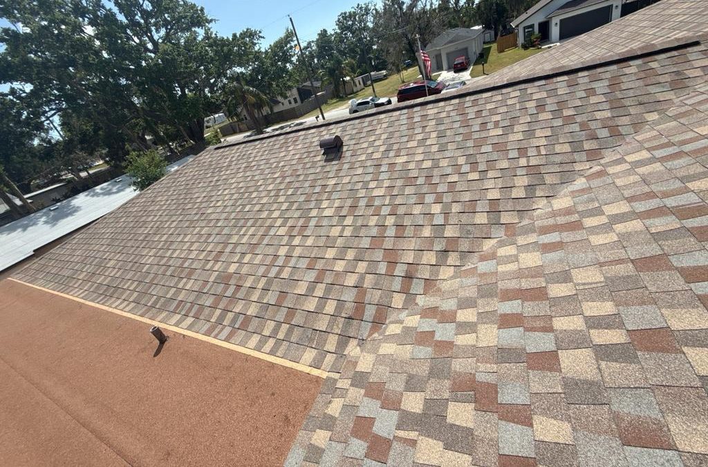 Timberline HDZ Golden Harvest shingle roof installed by Providential Roofing in Sarasota, Florida